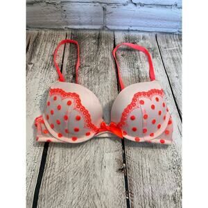 VICTORIA’S SECRET Women’s Very Sexy Polka Dot Push Up Bra / Size: 32B
